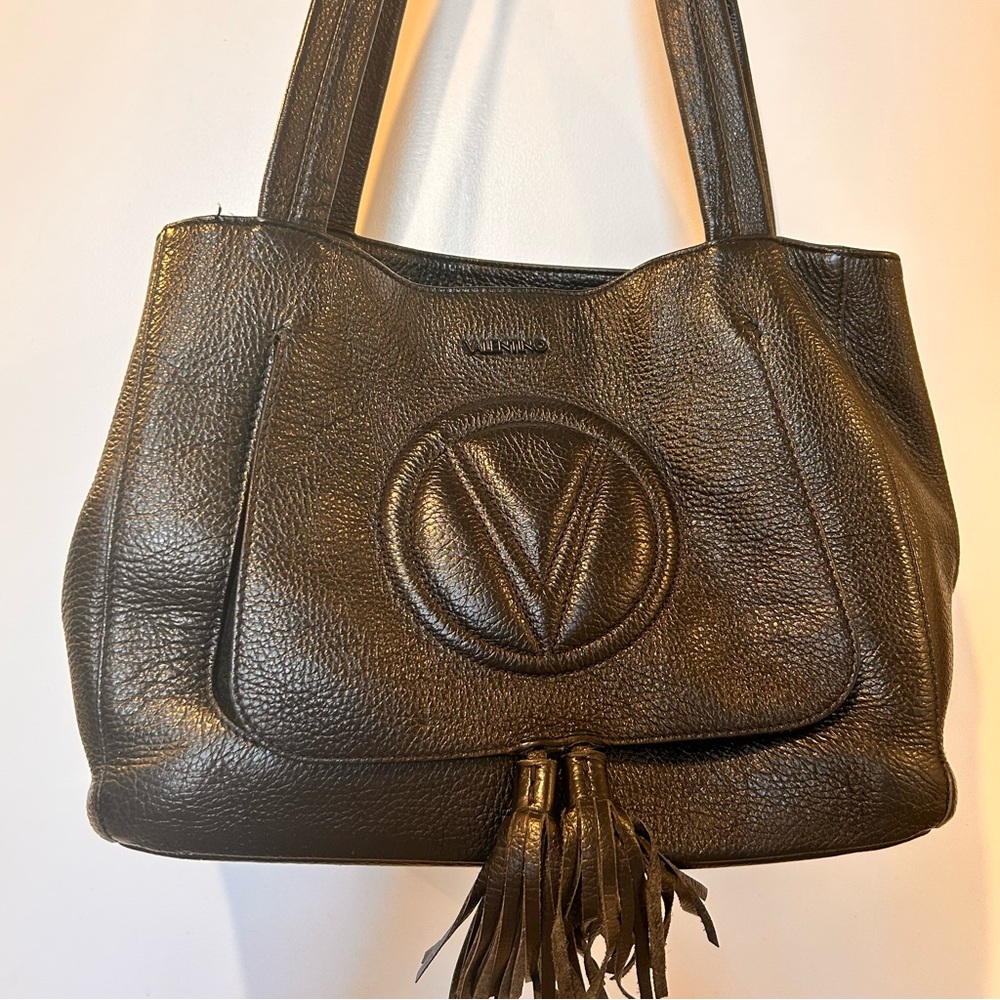 Black Valentino leather shoulder bag